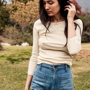 Doen Annie tee in ivory (SEE DESCRIPTION)